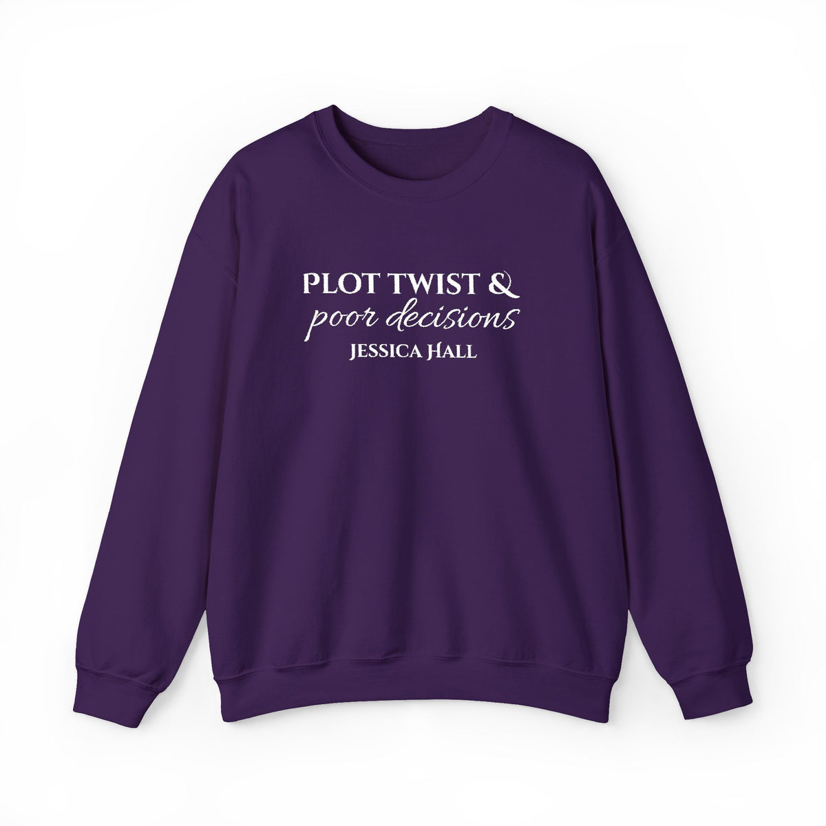Plot Twist & Poor Decisions sweatshirt | Embroidered Crewneck