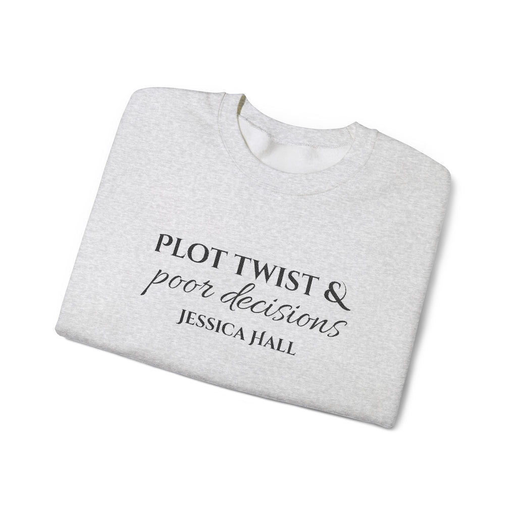 Plot Twist & Poor Decisions sweatshirt | Embroidered Crewneck