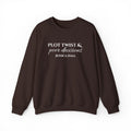 Plot Twist & Poor Decisions sweatshirt | Embroidered Crewneck