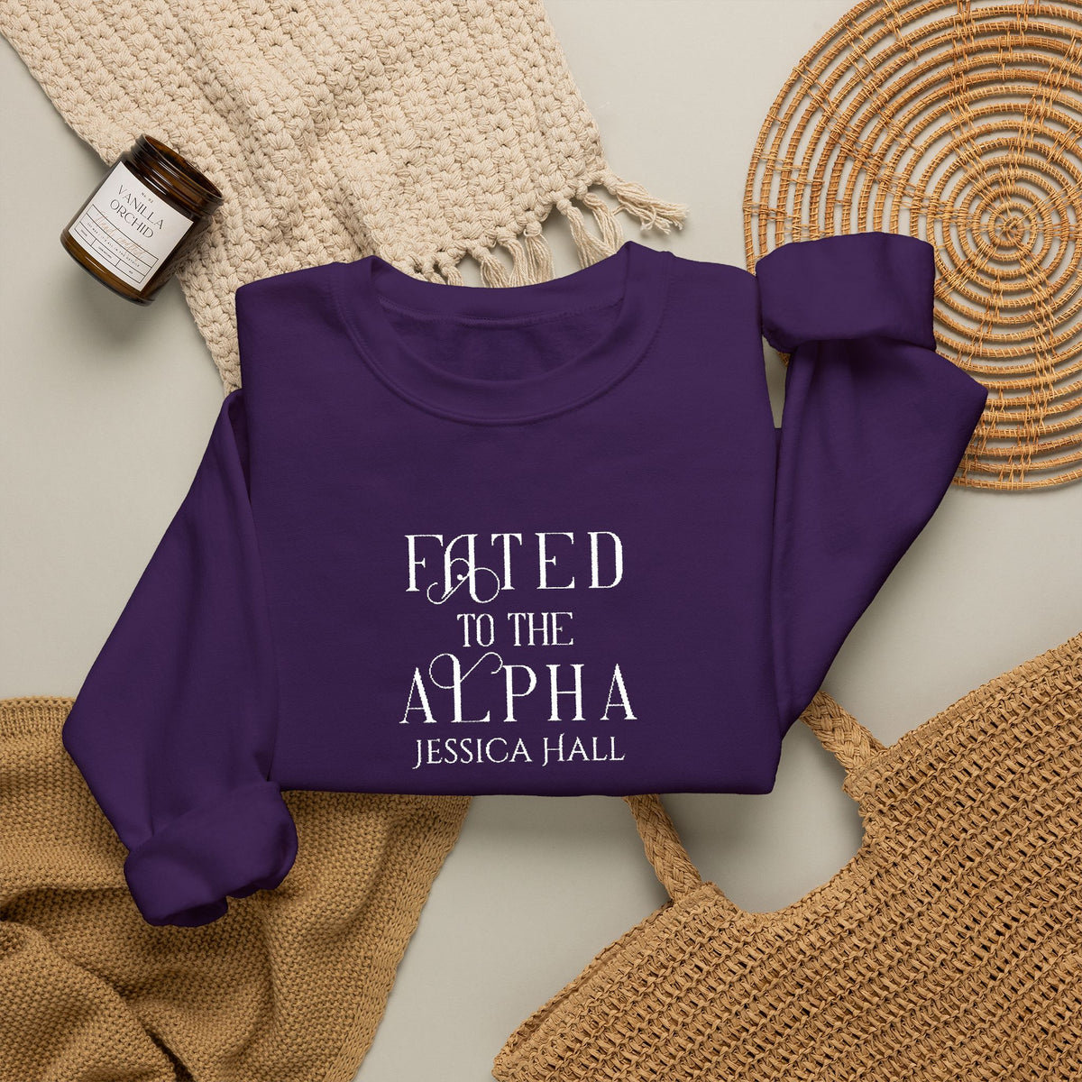 Fated to The Alpha Sweatshirt | Embroidered Crewneck
