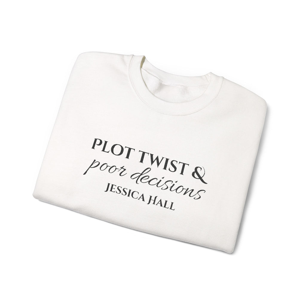 Plot Twist & Poor Decisions sweatshirt | Embroidered Crewneck