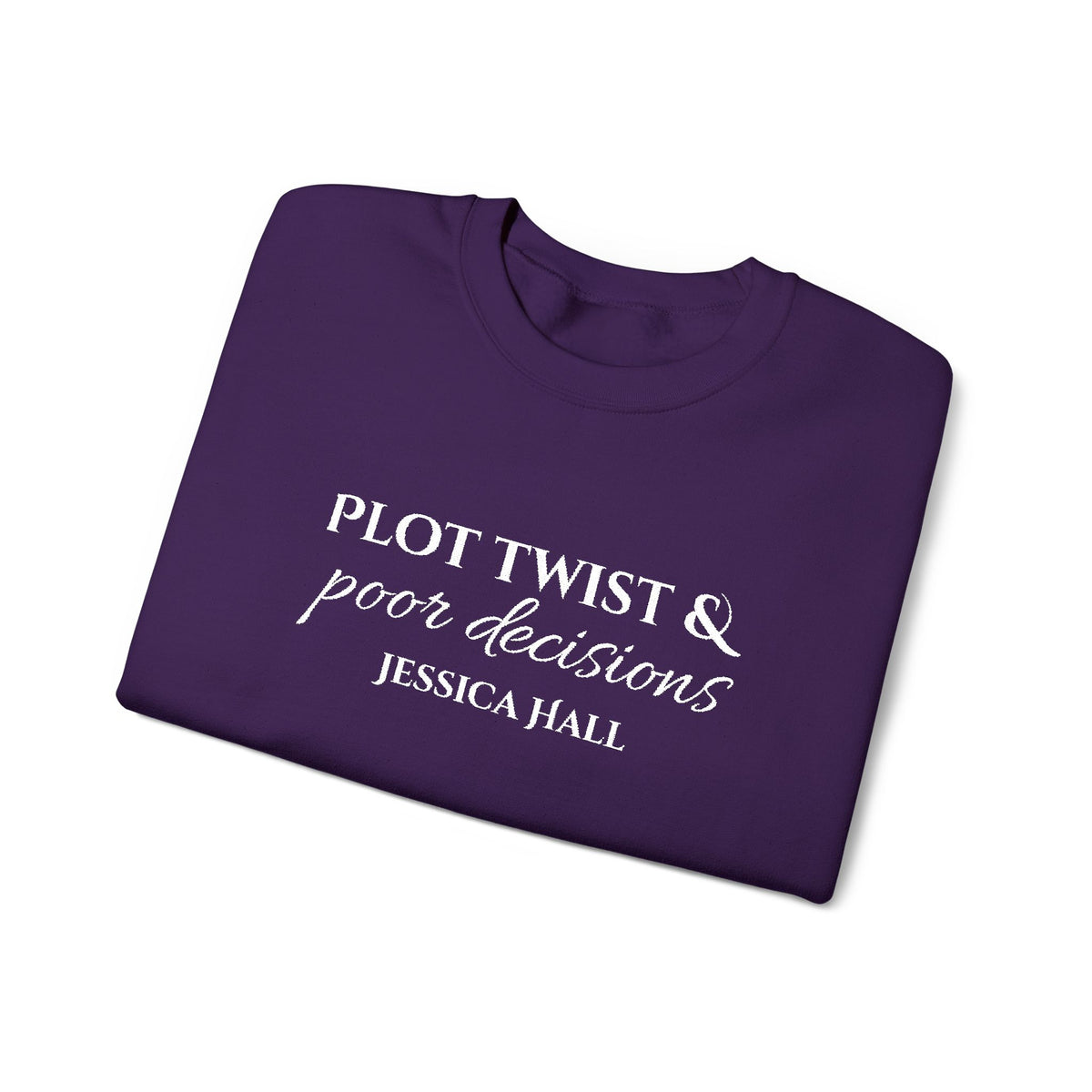 Plot Twist & Poor Decisions sweatshirt | Embroidered Crewneck
