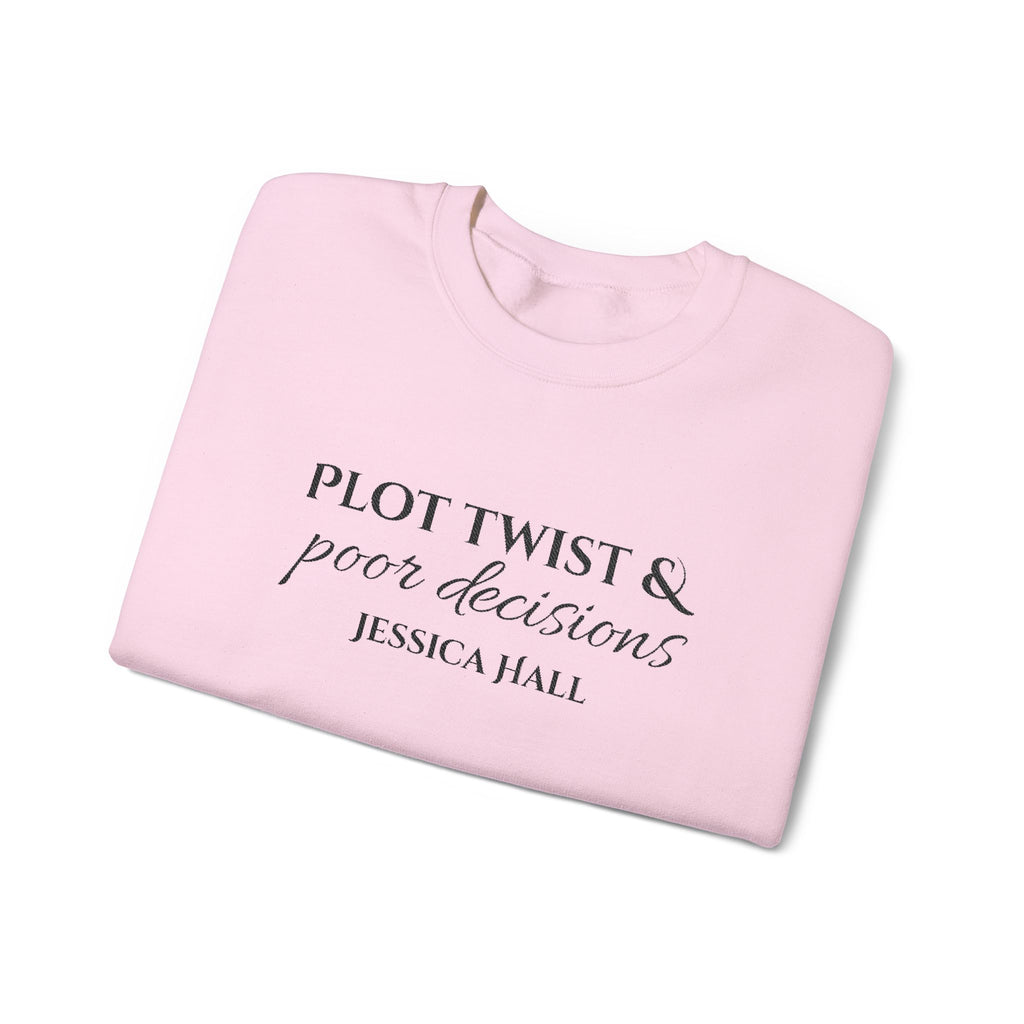 Plot Twist & Poor Decisions sweatshirt | Embroidered Crewneck