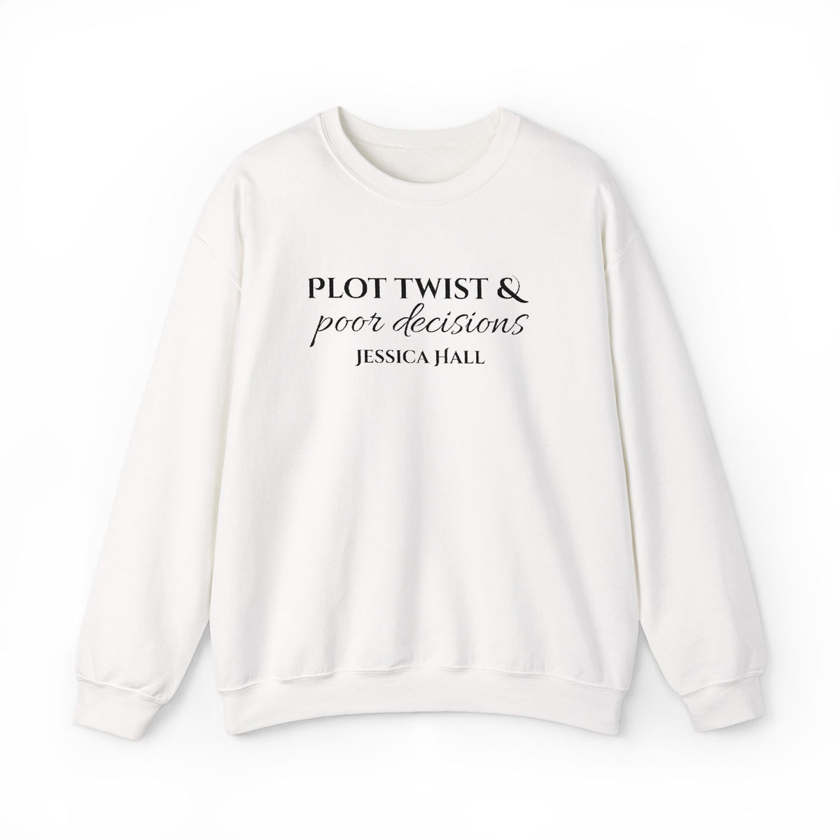 Plot Twist & Poor Decisions sweatshirt | Embroidered Crewneck