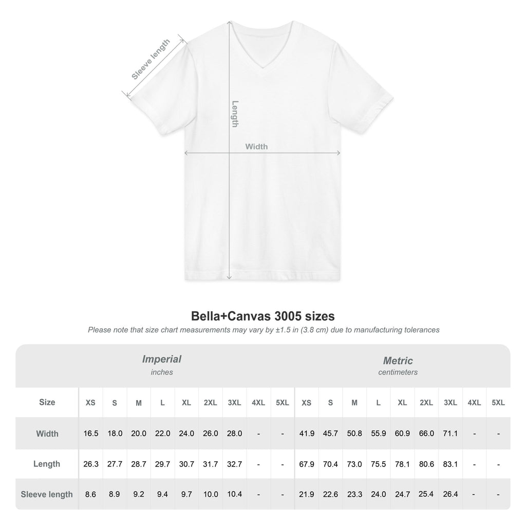 Standards: Fictional, Unstable & Armed V-Neck | Unisex Fit Tee