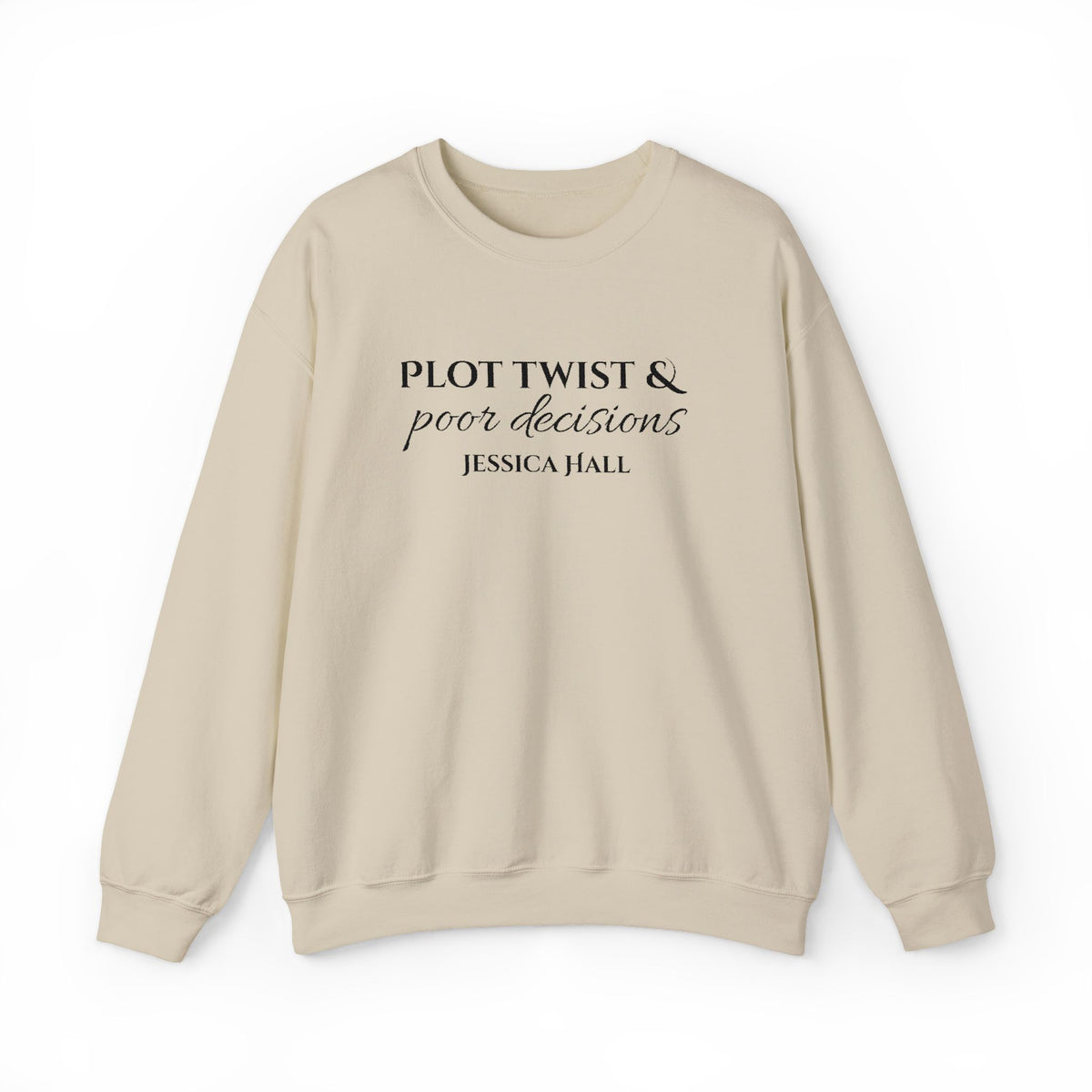 Plot Twist & Poor Decisions sweatshirt | Embroidered Crewneck