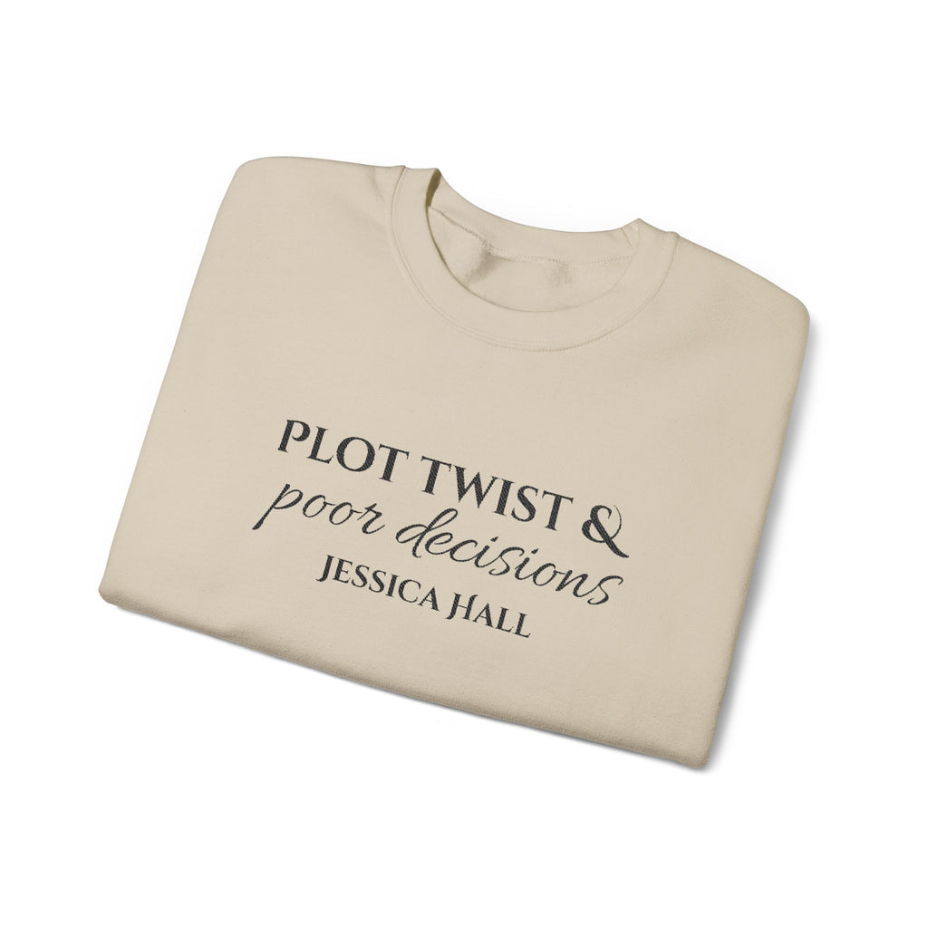 Plot Twist & Poor Decisions sweatshirt | Embroidered Crewneck